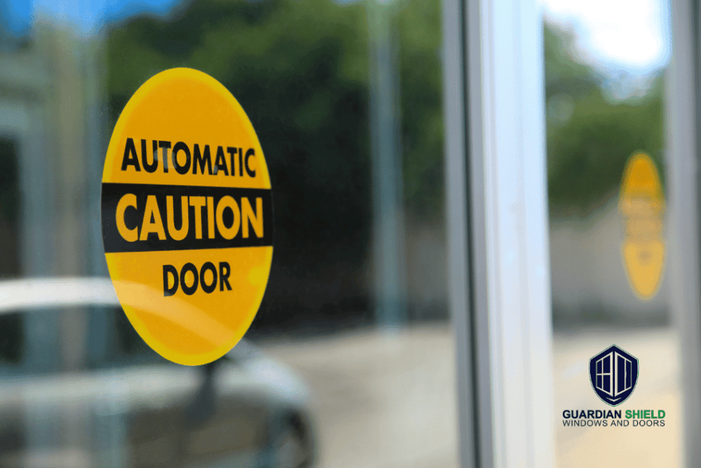 commercial automatic sliding door - guardian shield