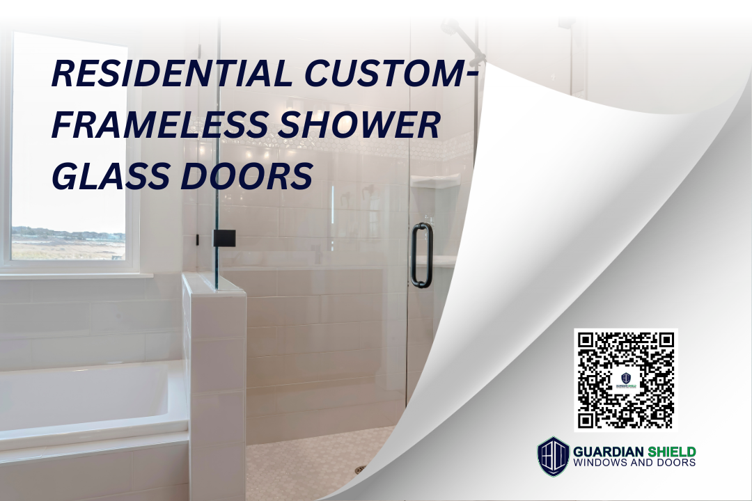 residential custom frameless shower glass doors featured image