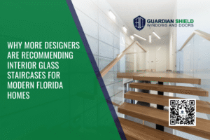 glass staircase florida home