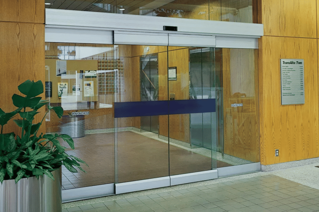 Energy-efficient commercial glass doors