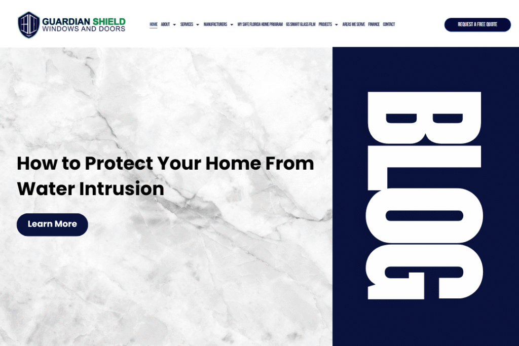 How to Protect Your Home From Water Intrusion - Guardian Shield Windows and Doors