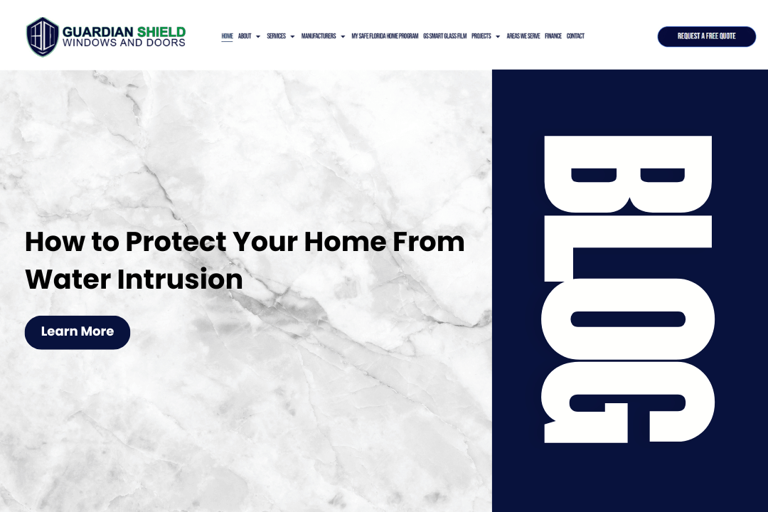 How to Protect Your Home From Water Intrusion - Guardian Shield Windows and Doors