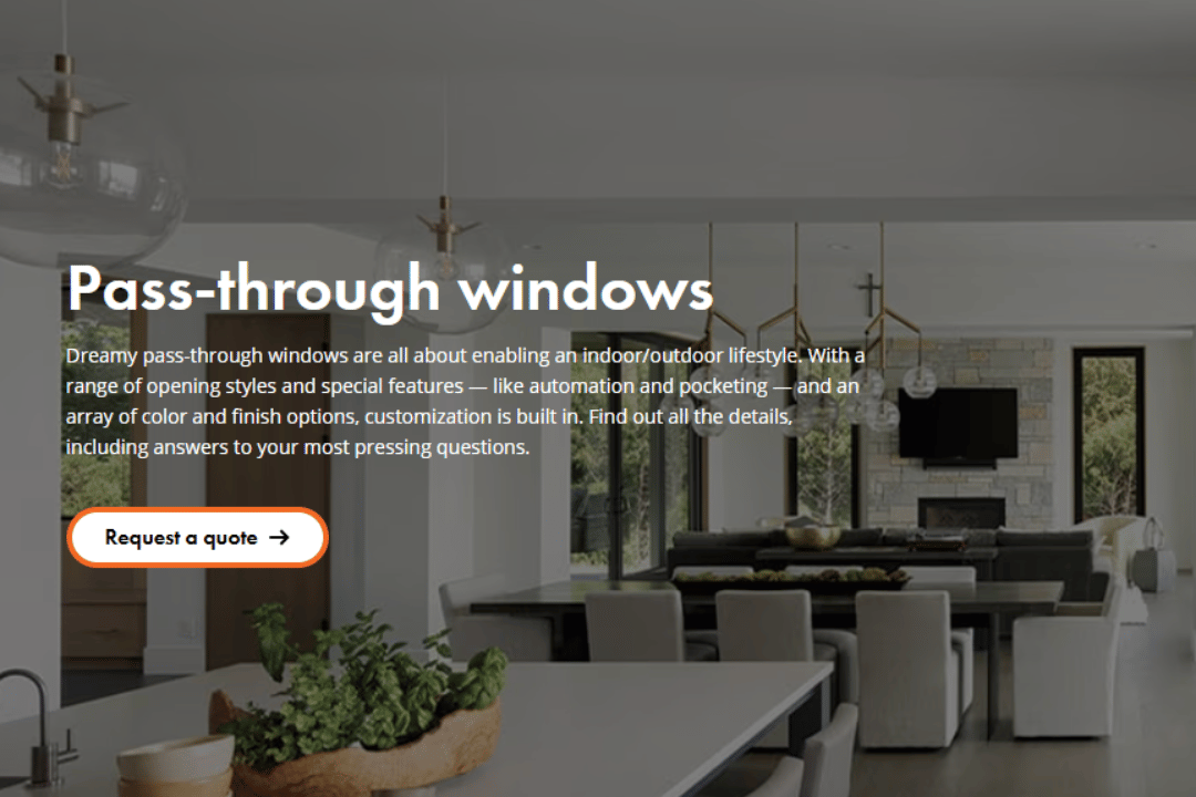 pass-through windows