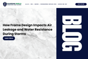 How Frame Design Impacts Air Leakage and Water Resistance During Storms - Guardian Shield Windows