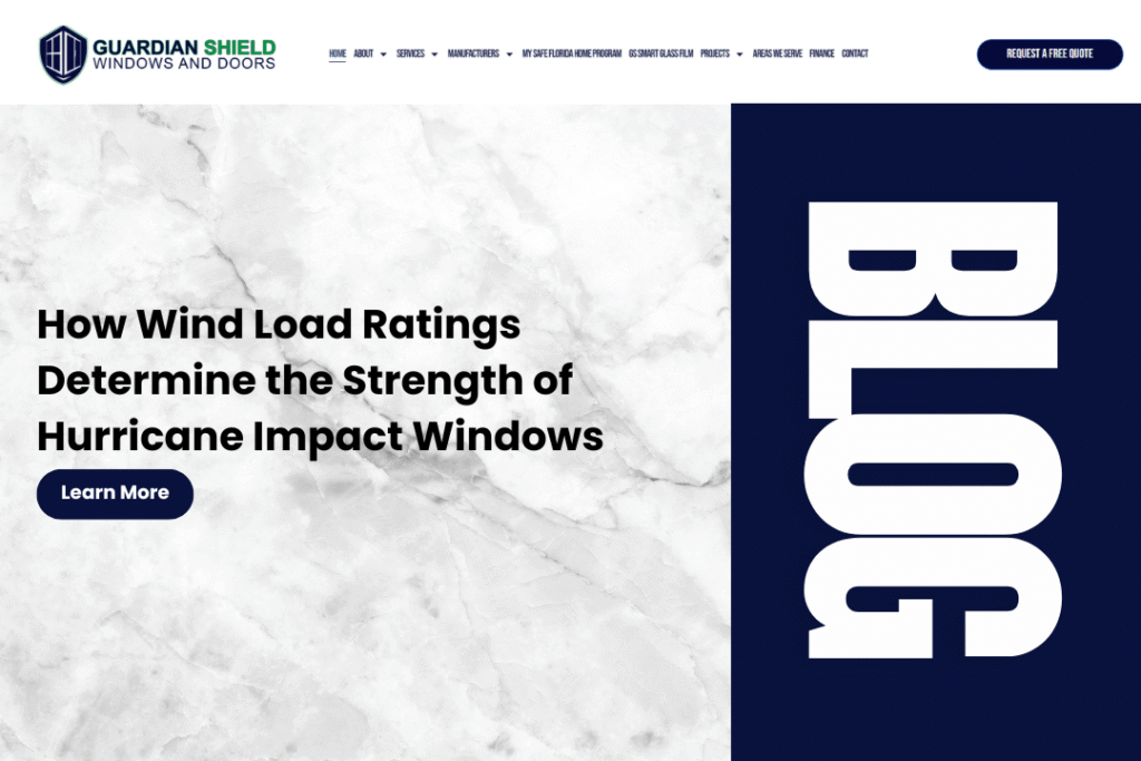 How Wind Load Ratings Determine the Strength of Hurricane Impact Windows - Guardian Shield Windows