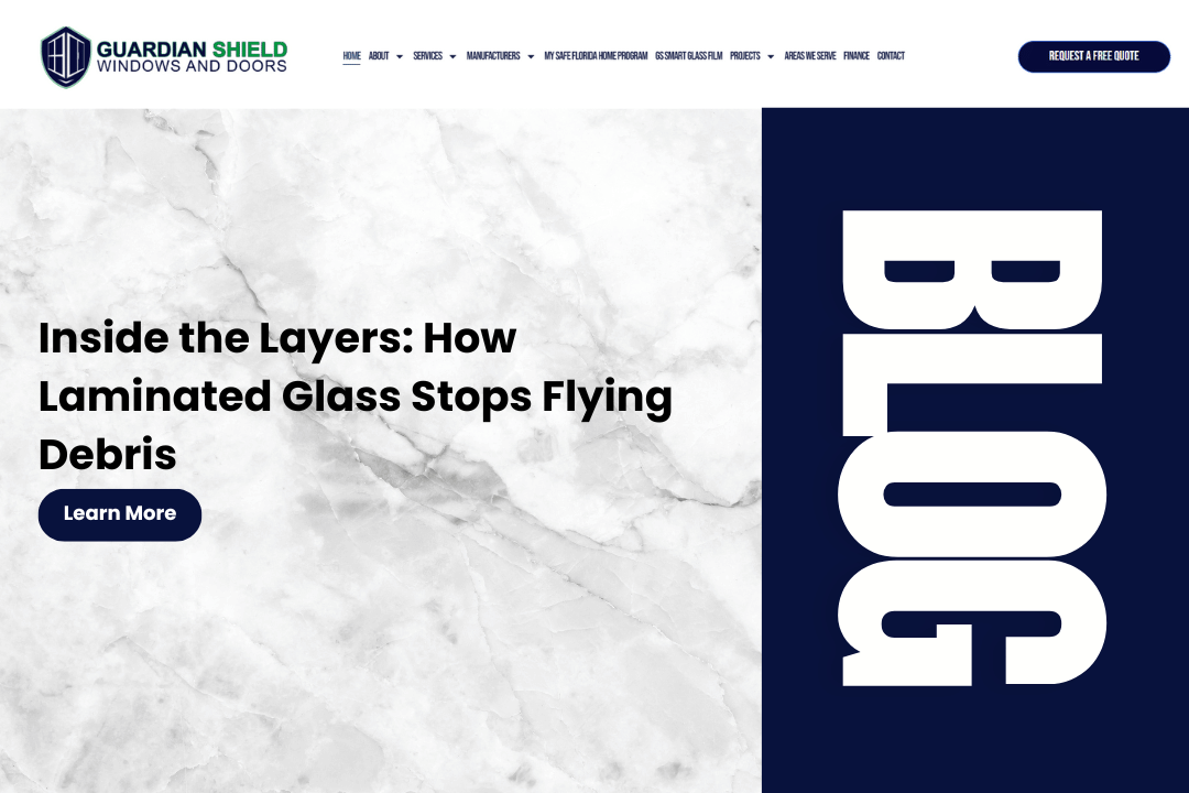 Inside the Layers How Laminated Glass Stops Flying Debris - Guardian Shield Windows