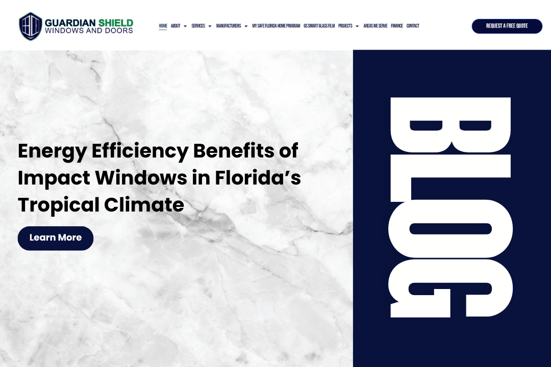 Energy Efficiency Benefits of Impact Windows in Florida’s Tropical Climate - Guardian Shield Windows