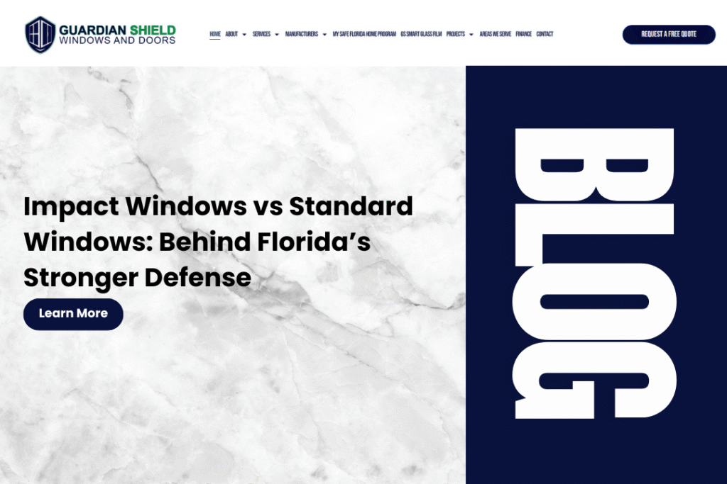 Impact Windows vs Standard Windows Behind Florida’s Stronger Defense - Guardian Shield Windows