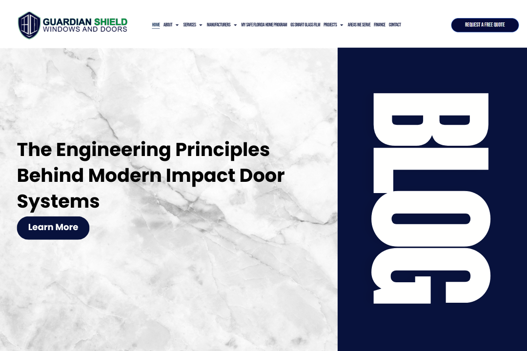 The Engineering Principles Behind Modern Impact Door Systems - Guardian Shield Windows