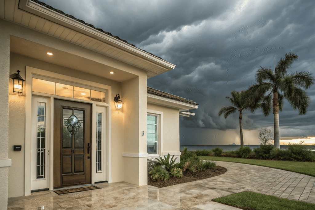traditional entry door in Florida