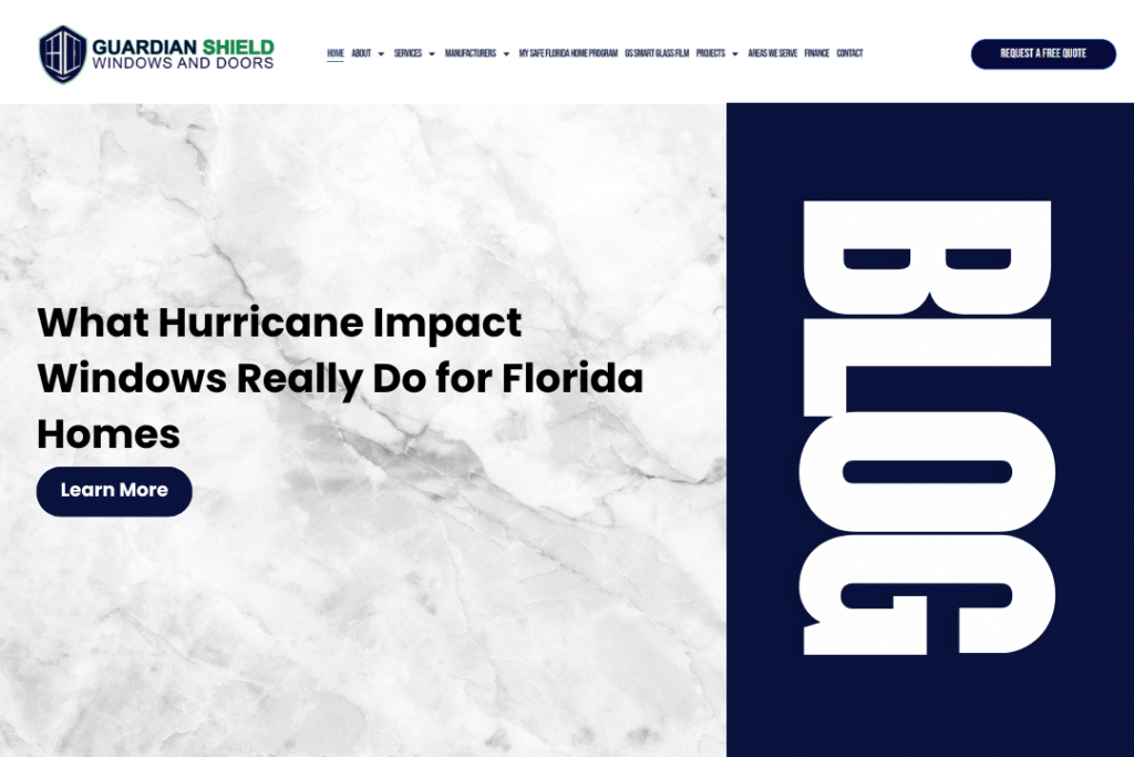 What Hurricane Impact Windows Really Do for Florida Homes - Guardian Shield Windows