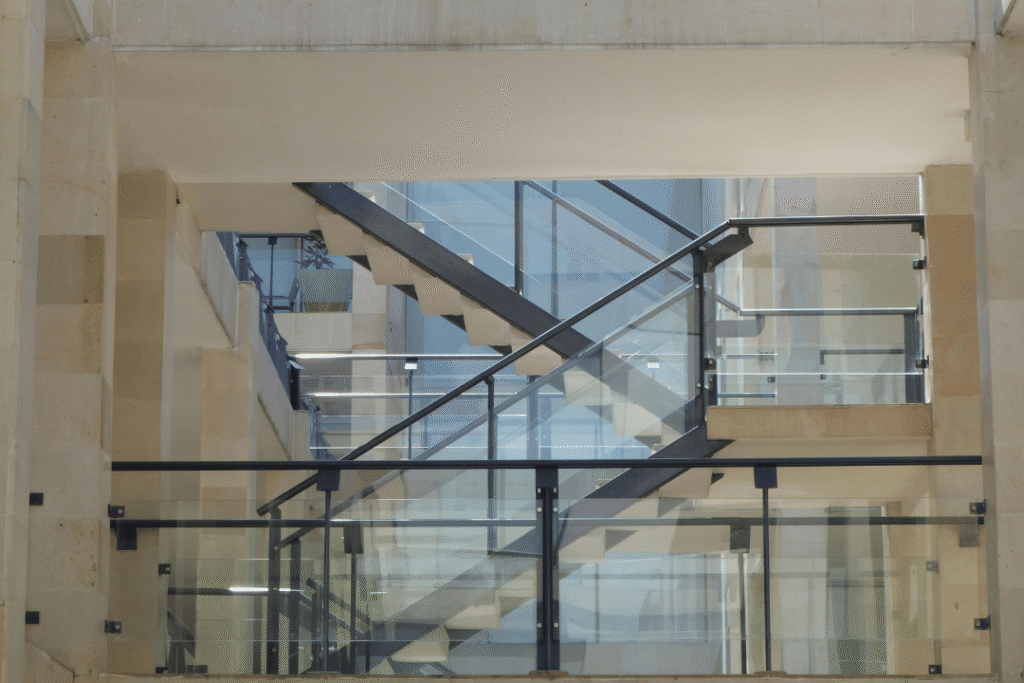 commercial glass railings