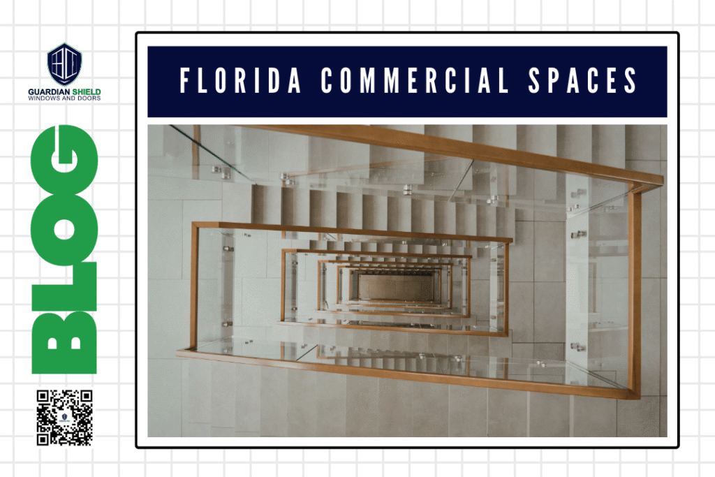 Florida Commercial Spaces with Hurricane-Resistant Glass Railings - Guardian Shield Windows and Doors