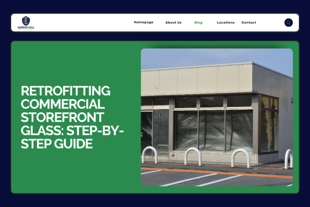 Retrofitting Commercial Storefront Glass Step-by-Step Guide - Guardian Shield Windows and Doors