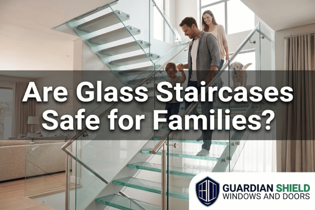 Are Glass Staircases Safe For Families - Guardian Shield Windows and Doors
