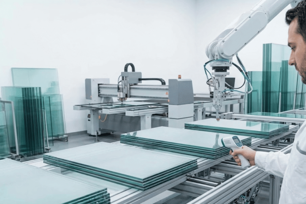 High-volume insulated glass unit manufacturing and quality laser scanning