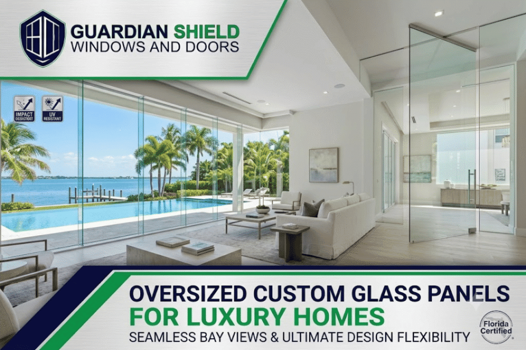 Oversized Custom Glass Panels For Luxurt Homes - Guardian Shield Windows and Doors