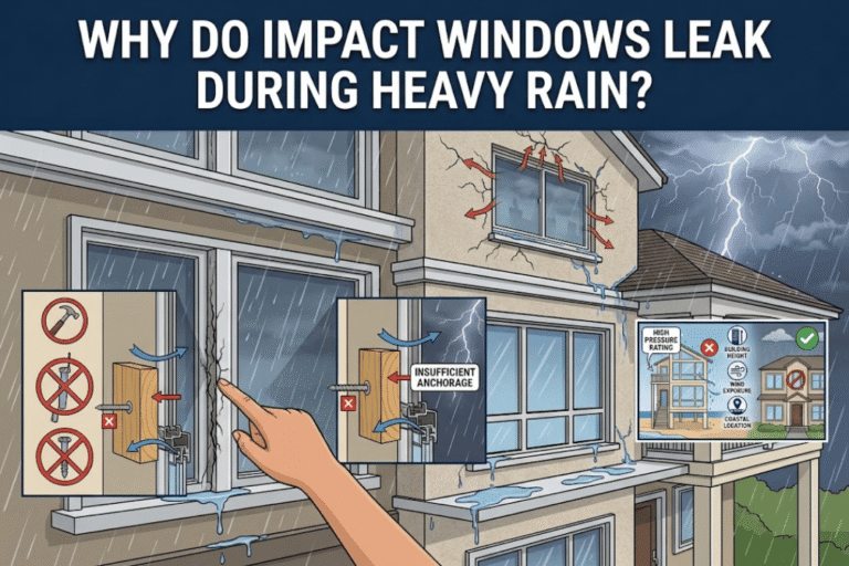 Why Do Impact Windows Leak During Heavy Rain - Guardian Shield Windows and Doors