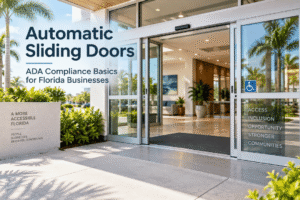 Automatic Sliding Doors_ ADA Compliance Basics for Florida Businesses - Guardian Shield Windows and Doors
