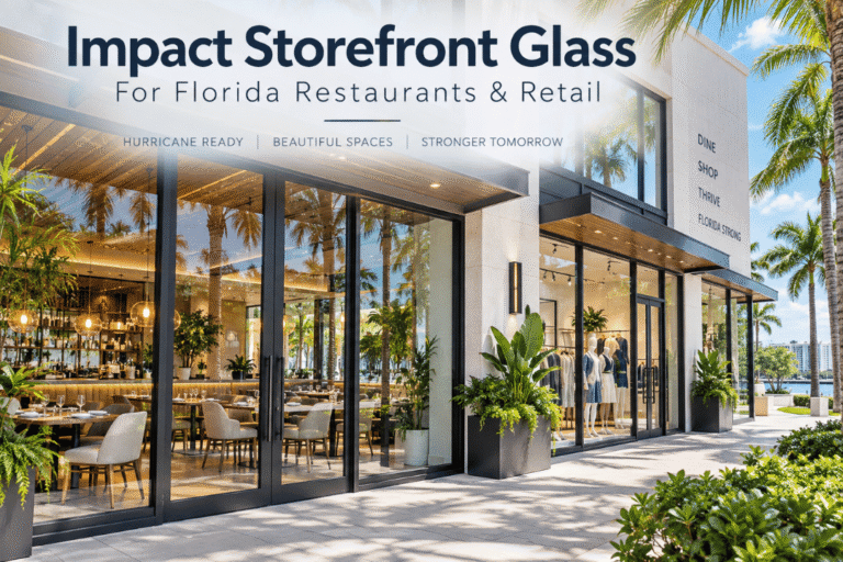 How Restaurants and Retail Storefronts Benefit From Impact Storefront Glass - Guardian Shield Windows and Doors