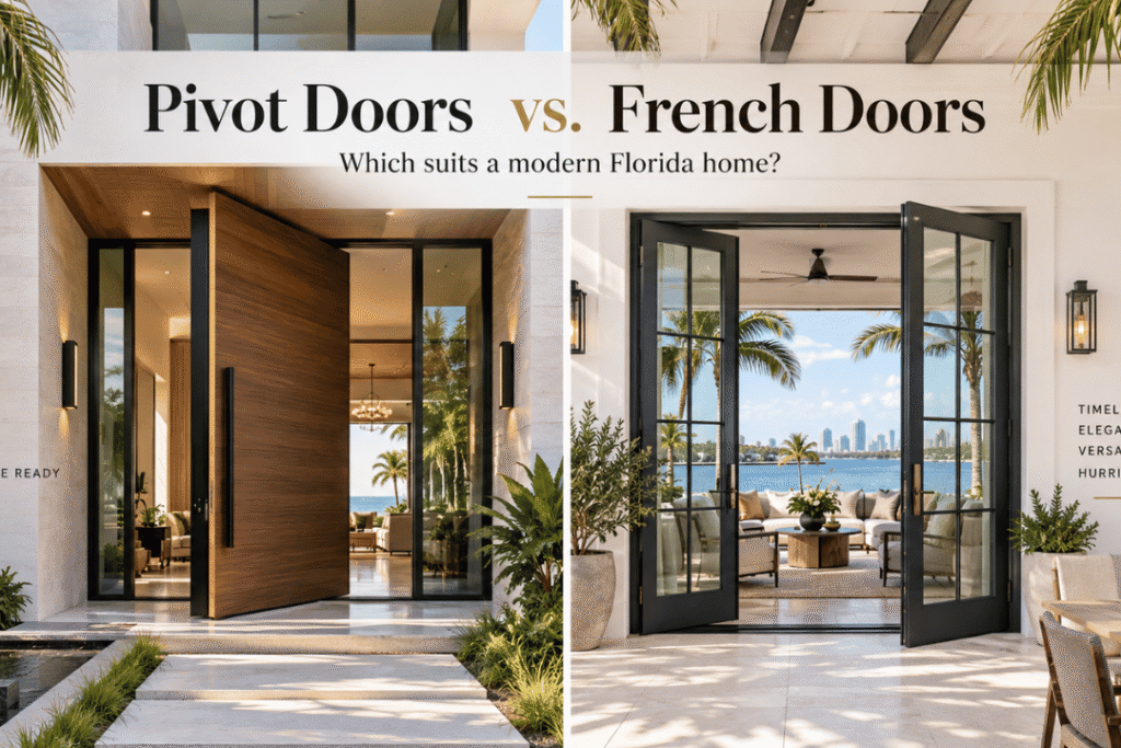 Pivot Doors vs. French Doors_ Which Suits a Modern Florida Home_ - Guardian Shield Windows and Doors