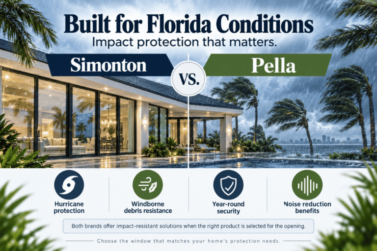 Simonton vs Pella hurricane impact window protection