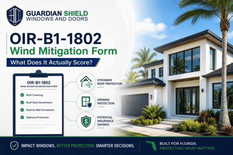 What Does an OIR-B1-1802 Wind Mitigation Form Actually Score_ - Guardian Shield Windows and Doors