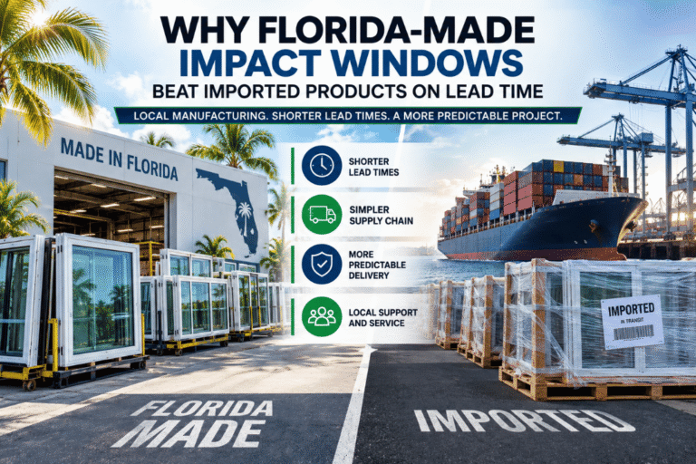 Why Florida-Made Impact Windows Beat Imported Products on Lead Time - Guardian Shield Windows and Doors