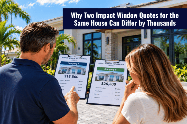 Why Two Impact Window Quotes for the Same House Can Differ by Thousands - Guardian Shield Windows and Doors