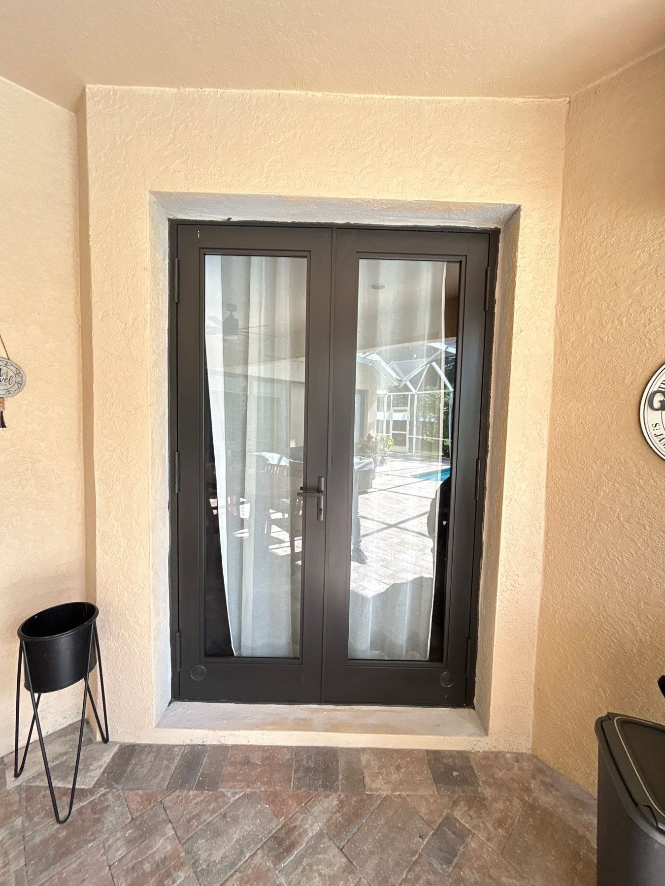 After: Back elevation · French door