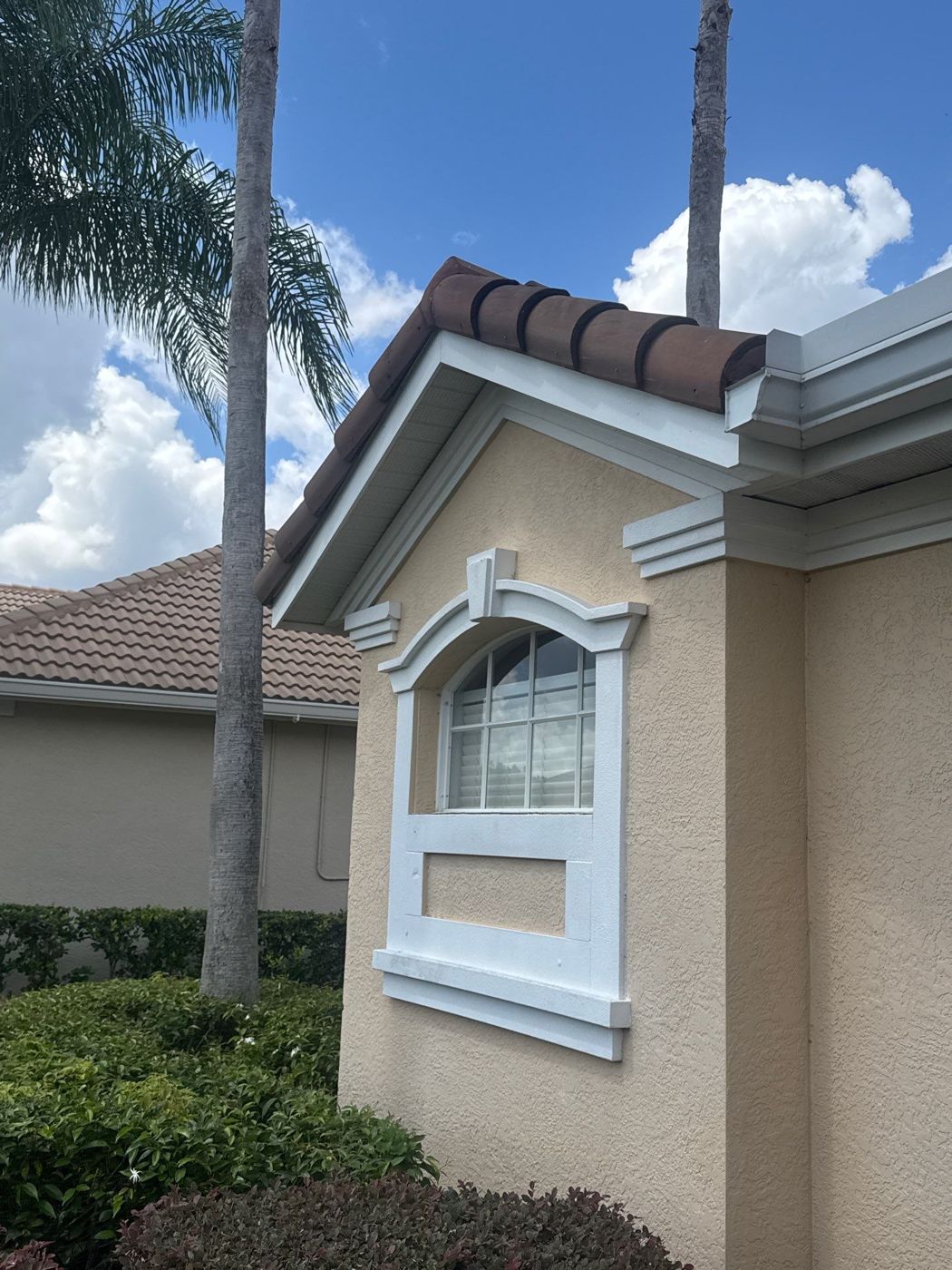 Before: original white non-impact windows, Lutz FL
